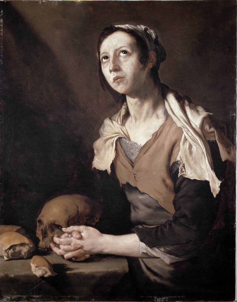 Maria do Egito - Maria, a egípcia (óleo sobre tela de Jusepe de Ribera