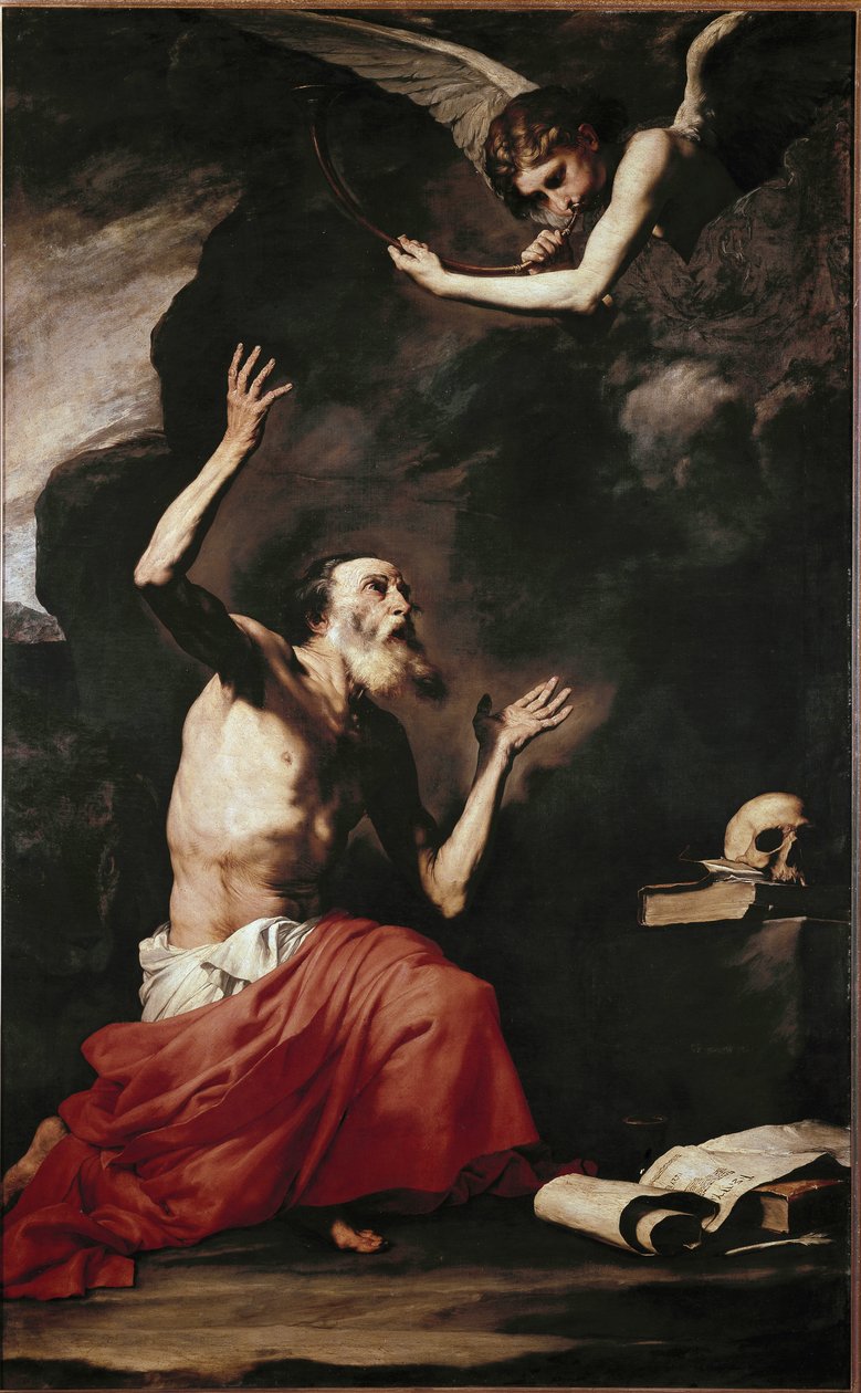 São Jerônimo e o Anjo (óleo sobre tela de Jusepe de Ribera