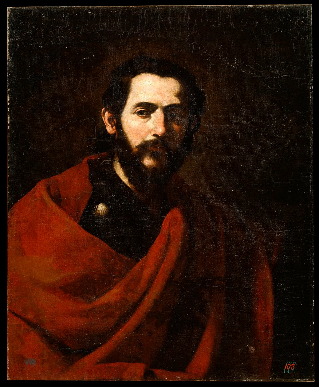 O apóstolo São Tiago, o Grande, século XVII de Jusepe de Ribera