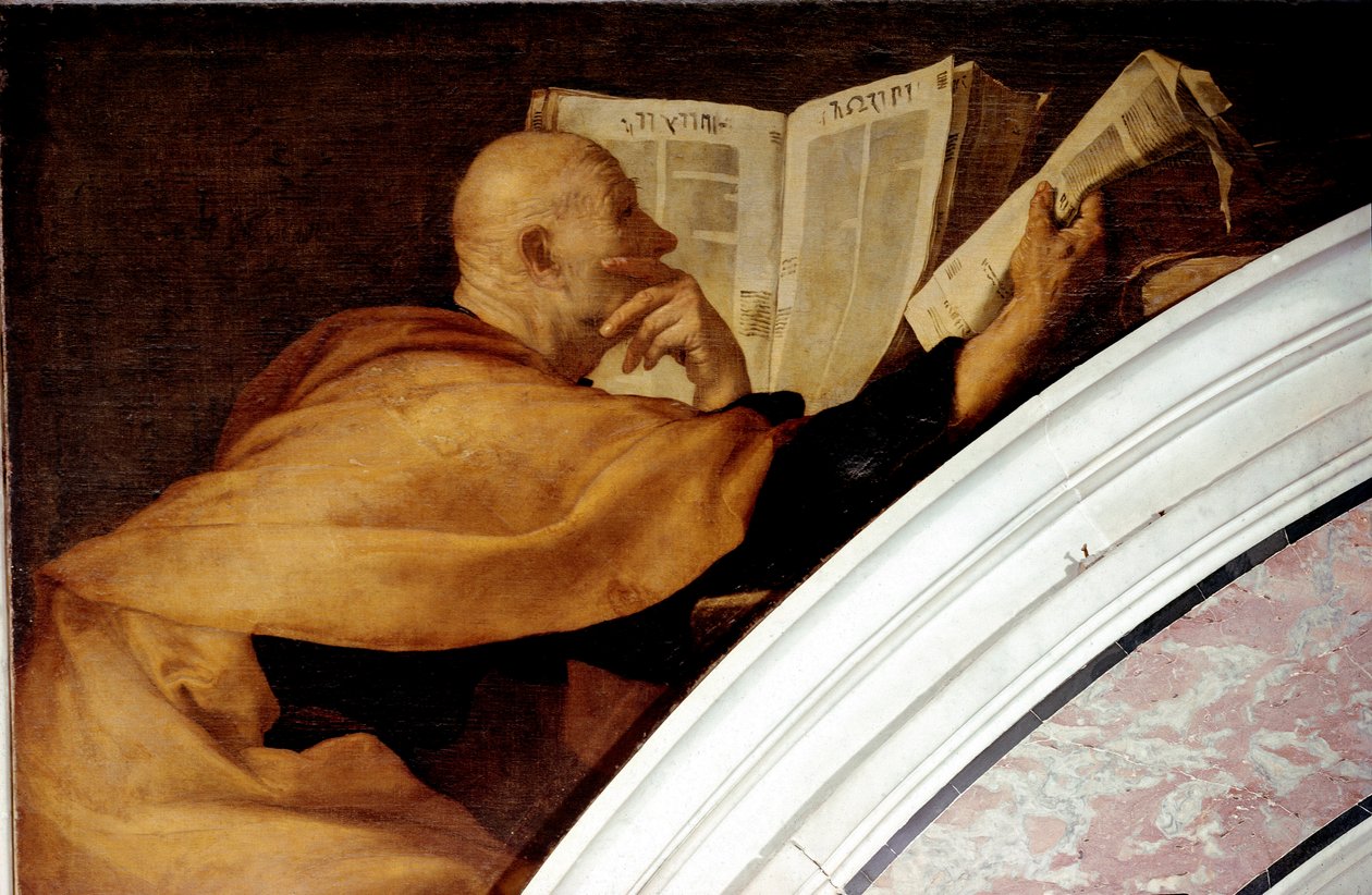 The Prophete Joel Painting by Jusepe de Ribera dit lo Spagnoletto (1591-1652) 1638-1643 Dim. 265x235 cm Nápoles, Certosa di San Martino de Jusepe de Ribera