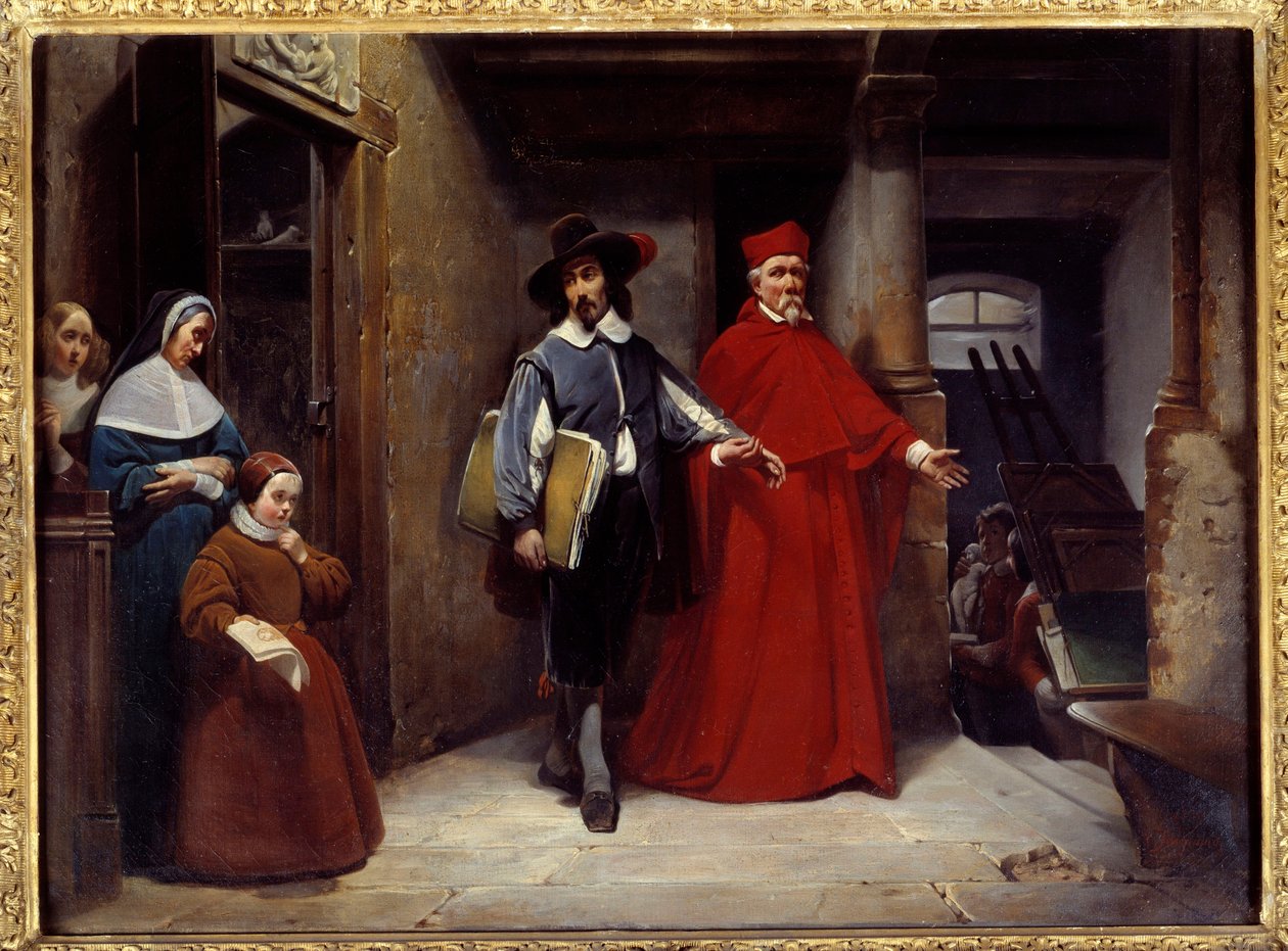 O cardeal vem buscar o pintor Jose de Ribera dit il Spagnoletto l