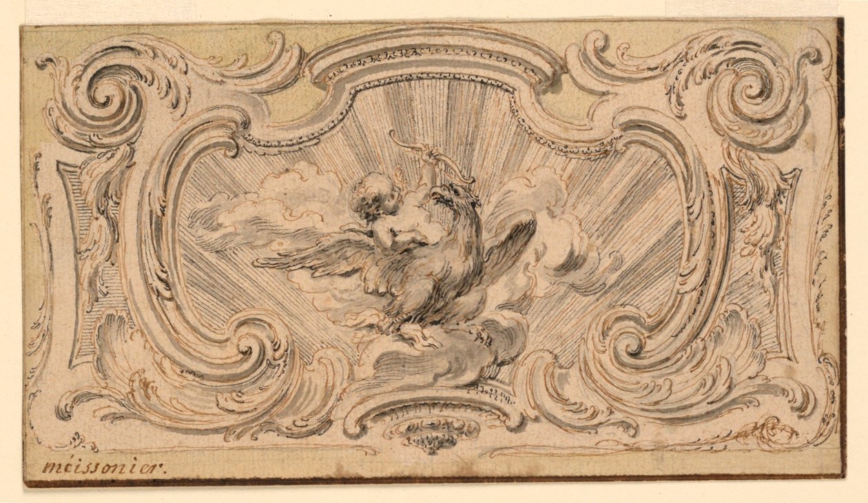 Design para um Painel Ornamental de Juste Aurèle Meissonnier
