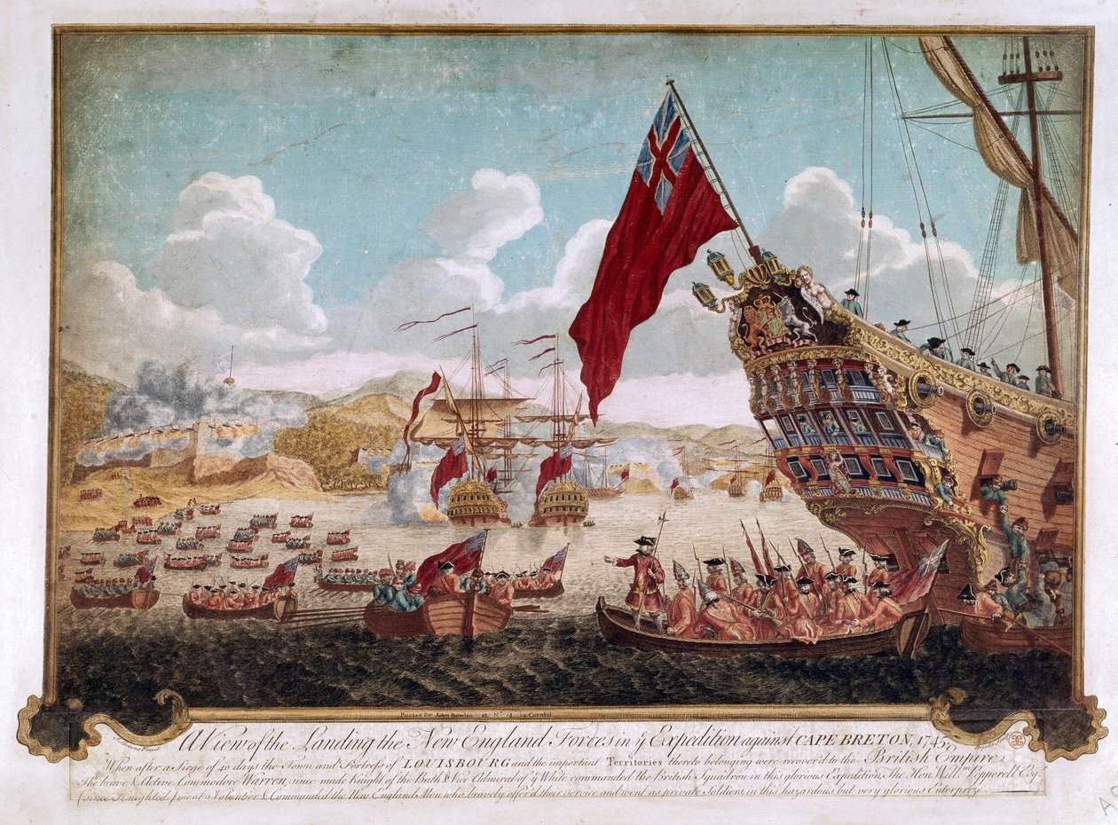 A captura de Louisbourg, 1745 de Justin Stevens