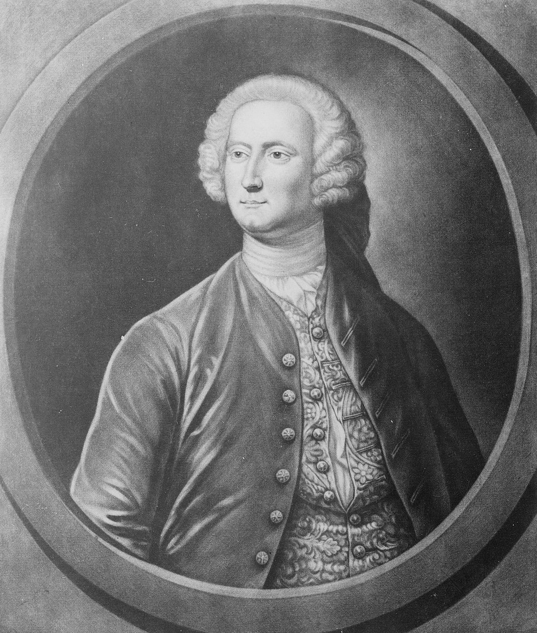 O Honble James Annesley Esq, gravado por John Brooks, c.1746-56 (mezzotint) de Justin Stevens