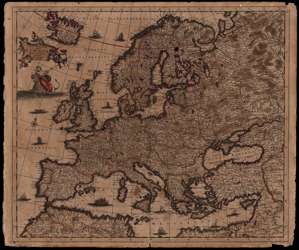 Nova e Nova inteira Descrição Europeu de Justus Danckerts