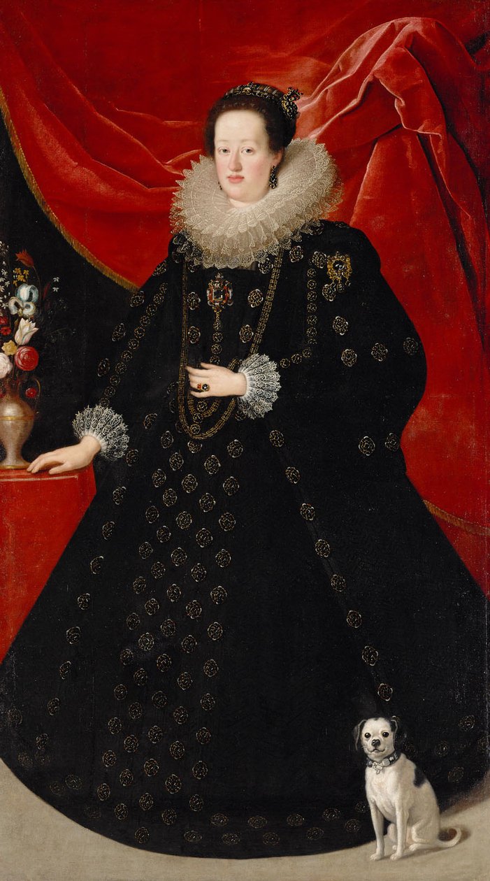 Eleonora Gonzaga (1598-1655), Imperatriz de vestido preto de Justus Sustermans
