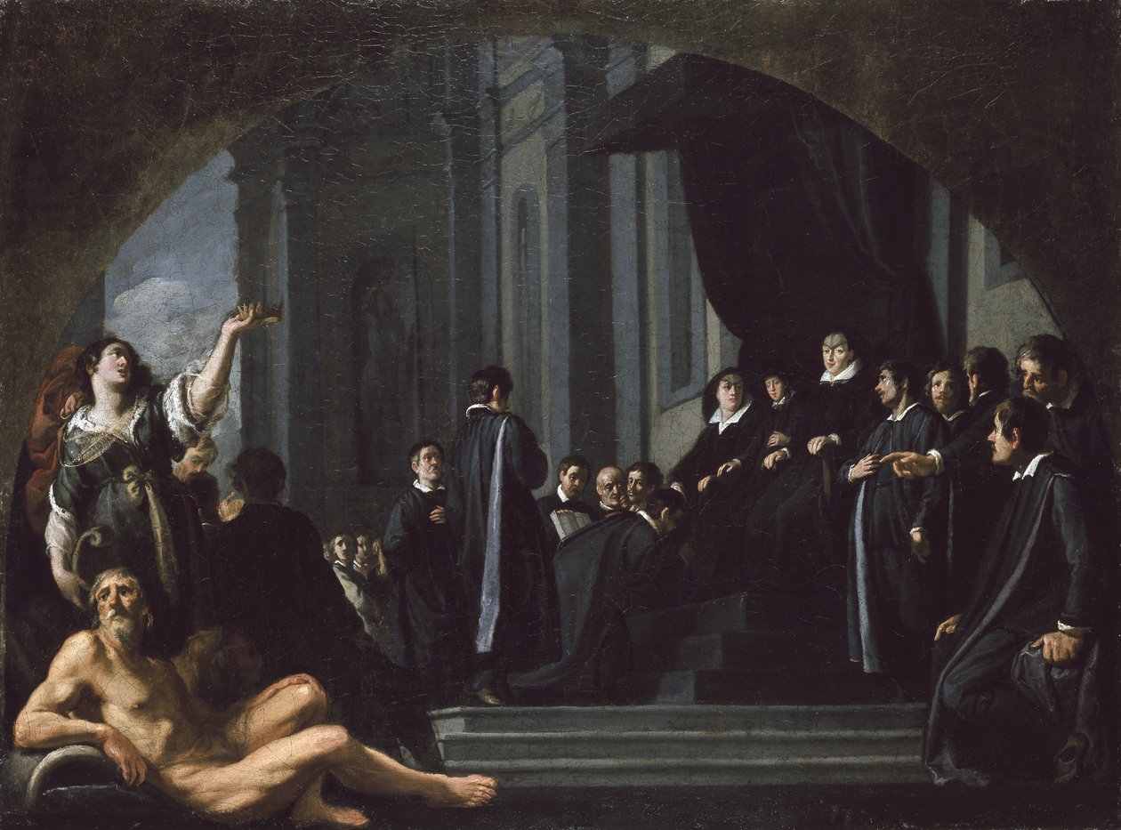 Os senadores de Florença jurando fidelidade ao grão-duque da Toscana, século XVII de Justus Sustermans