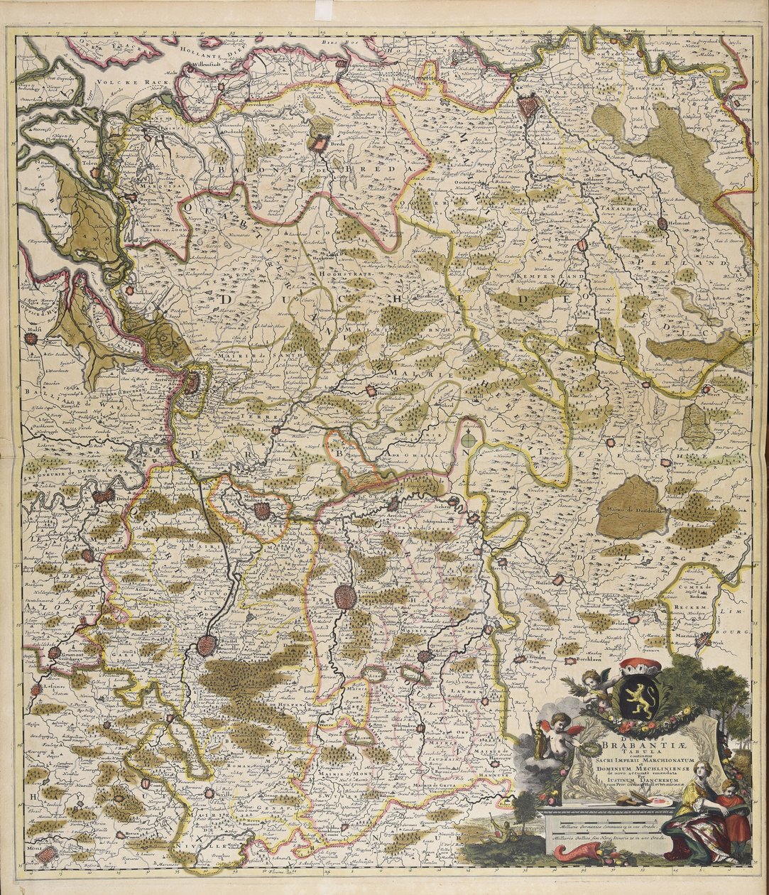 Ducatus Brabantiae tabula : continens Sacri imperii Marchionatum et ...