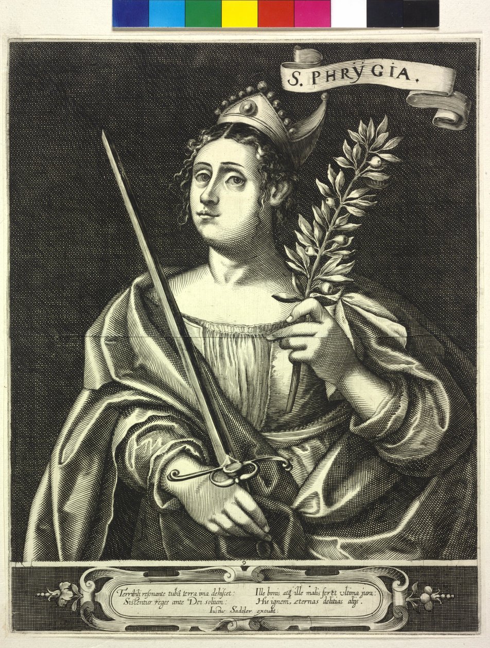 Gravura de Justus Sadeler Sibila frígia (gravura) de Justus Sadeler