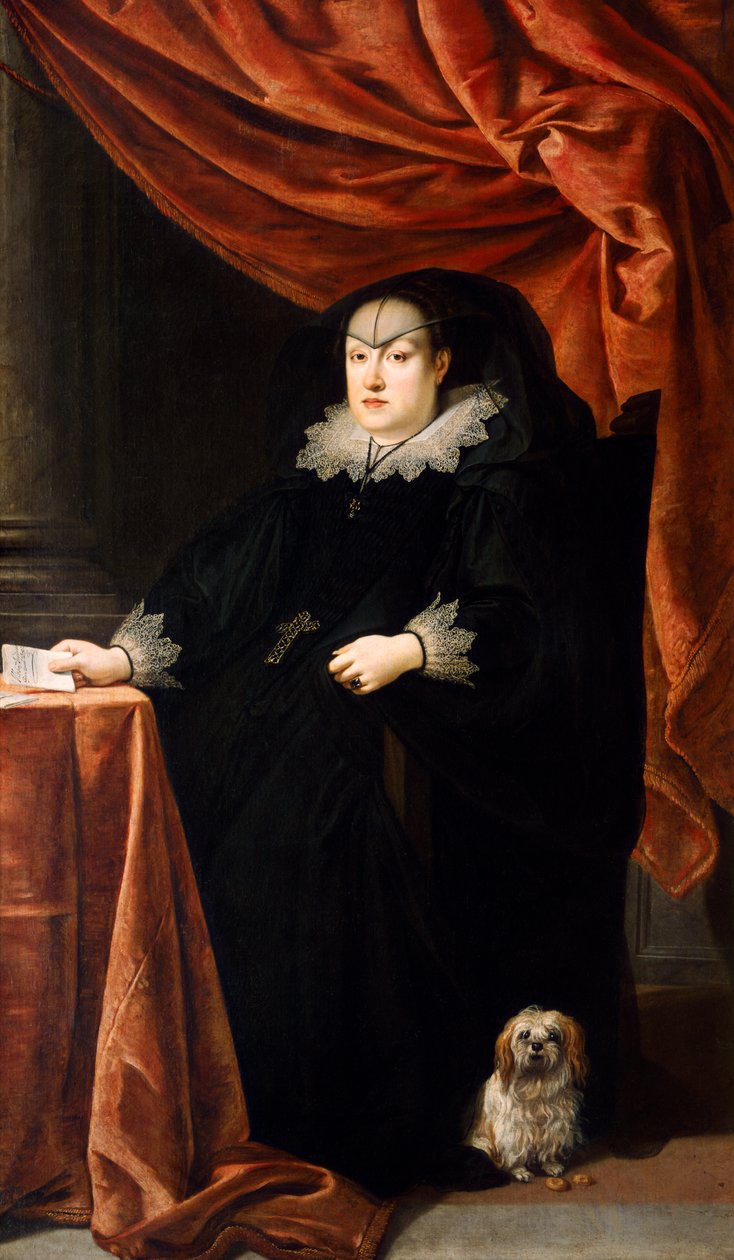 Maria Maddalena da Áustria c.1621 (óleo sobre tela) de Justus Sustermans
