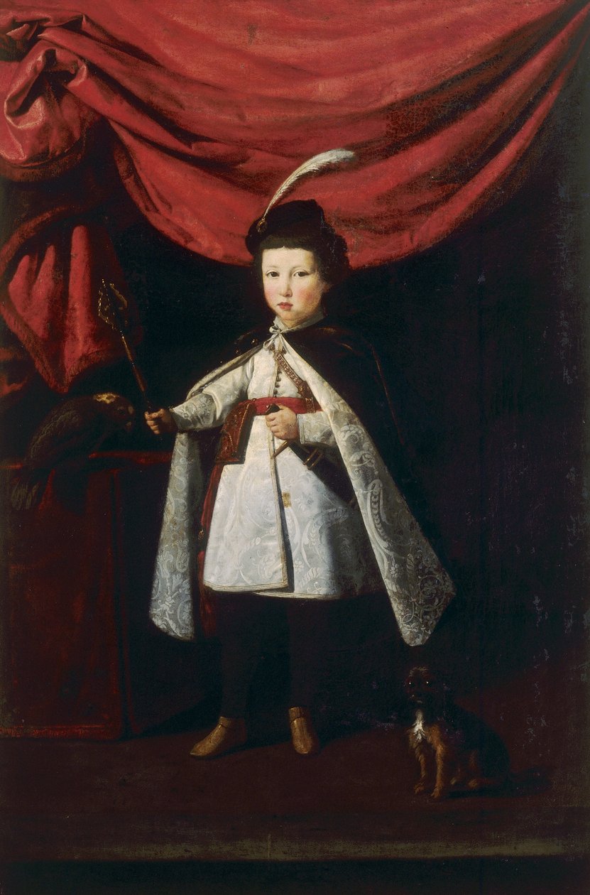 Retrato de Leopoldo deMedici aos quatro anos de idade de Justus Sustermans