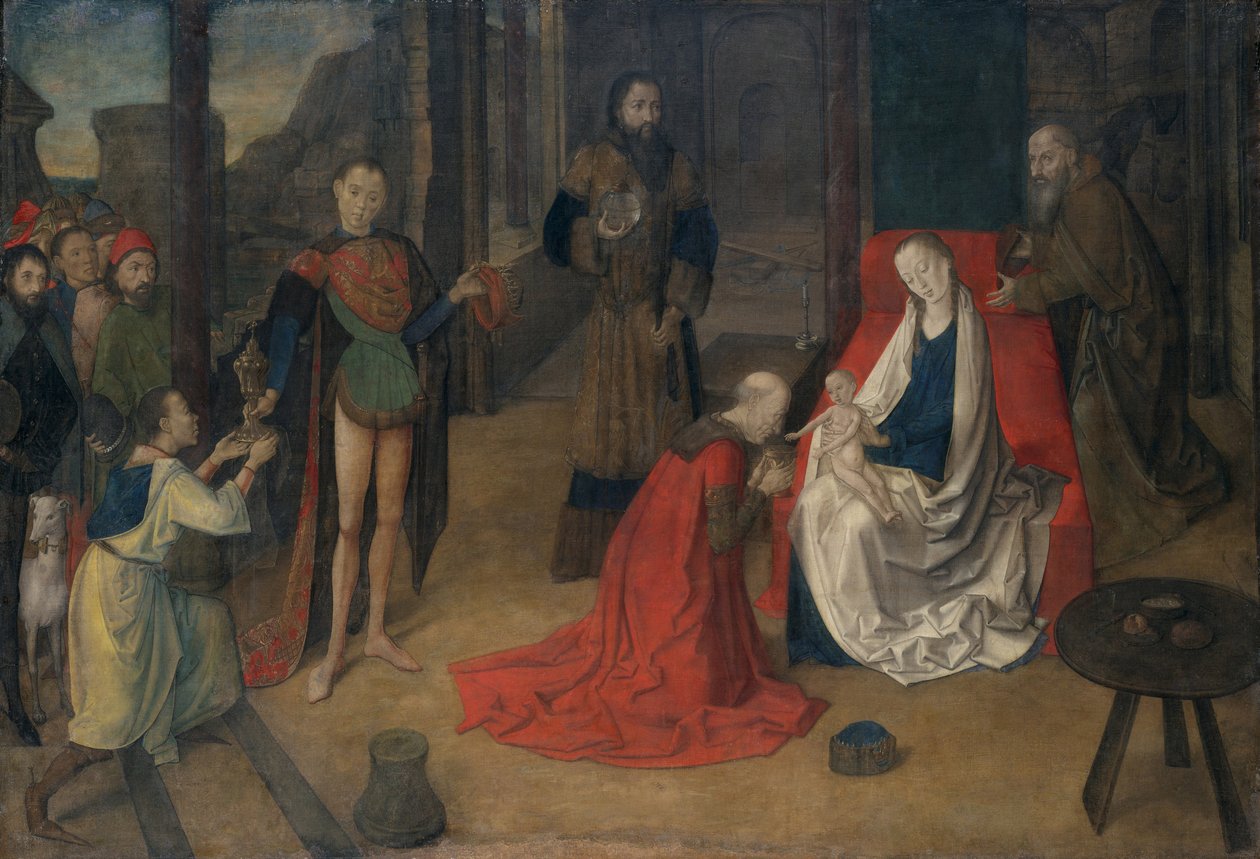 A Adoração dos Magos, c.1465 de Justus of Ghent