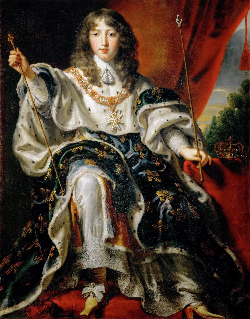 Alemão: Rei Luís XIV (1638-1715) de França Rei Luís XIV (1638-1715) de França de Justus van Egmont