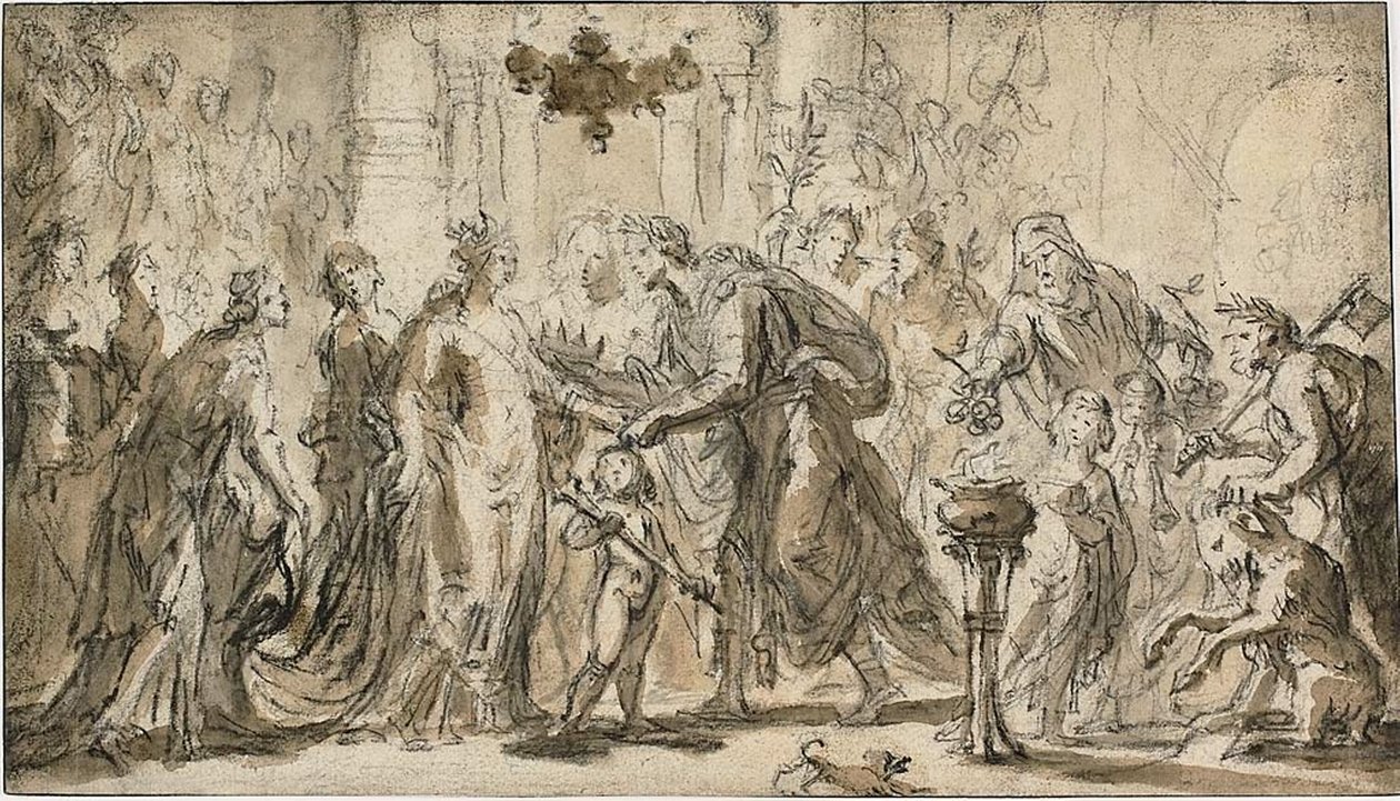 O casamento de Zenóbia e Odenatus de Justus van Egmont