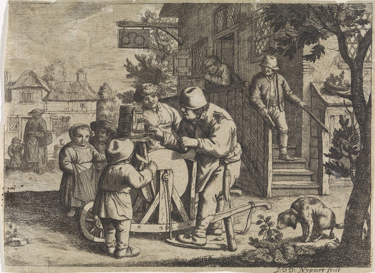apontador de tesoura de Justus van den Nijpoort