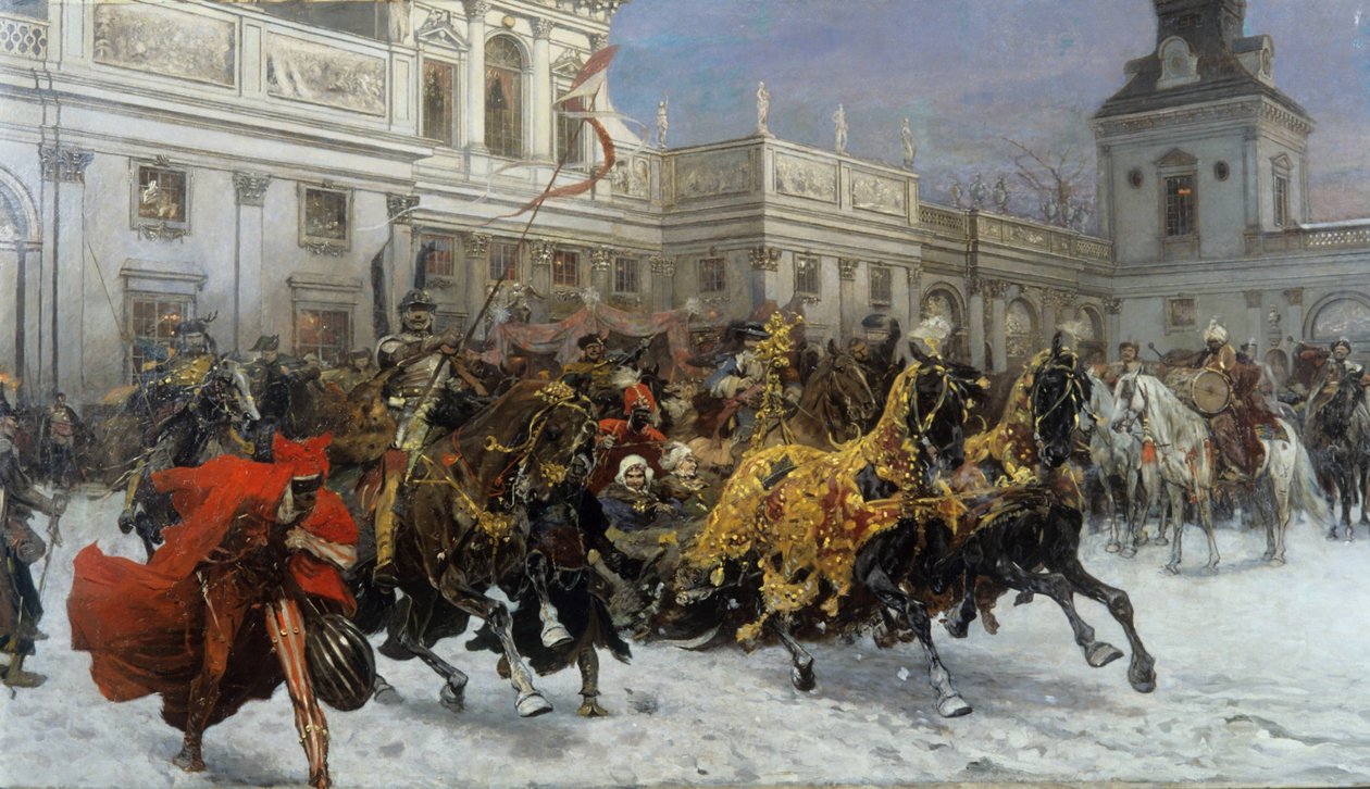 Partida de Marysieńka de Wilanów de Jozef Brandt
