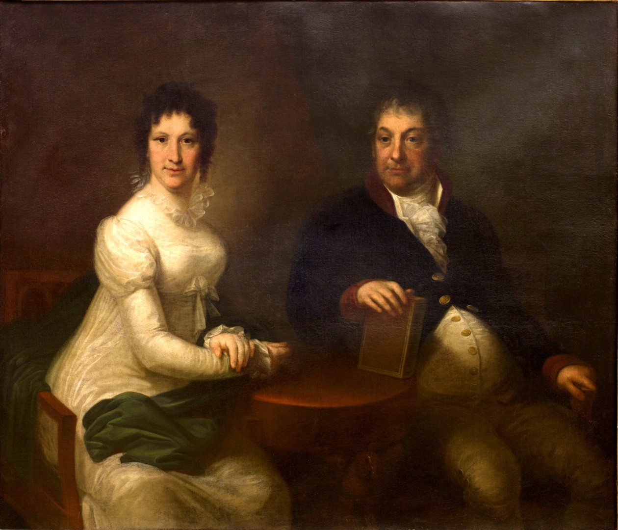 Retrato de Józef e Maria de Langelot Markowski de Józef Peszka
