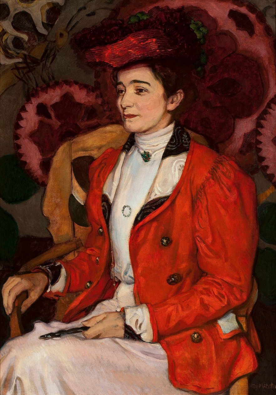 Retrato de Iza Axentowicz, nascida Giełgud de Józef Mehoffer