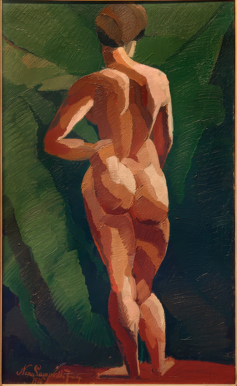 Fêmea de costas nuas de József Nemes Lampérth