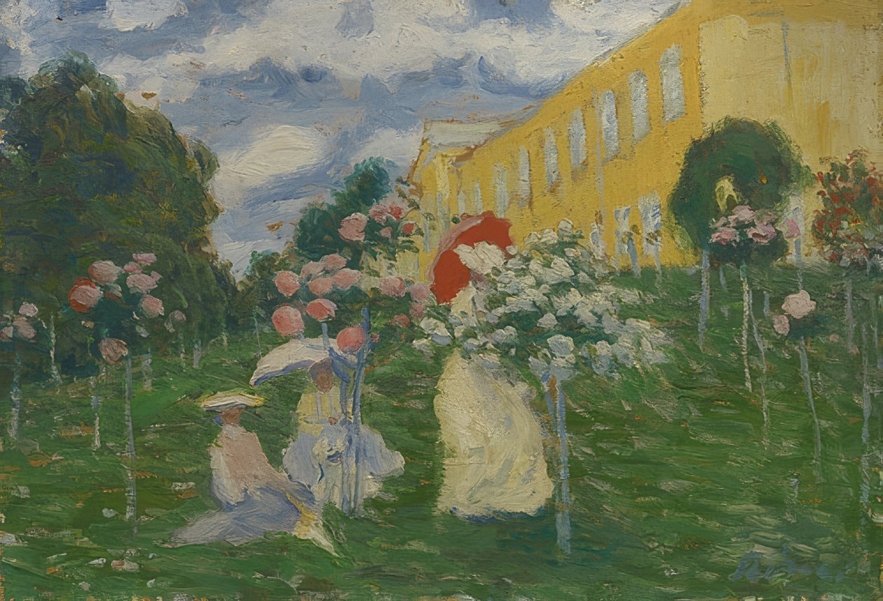 Paisagem do jardim de József Rippl Rónai