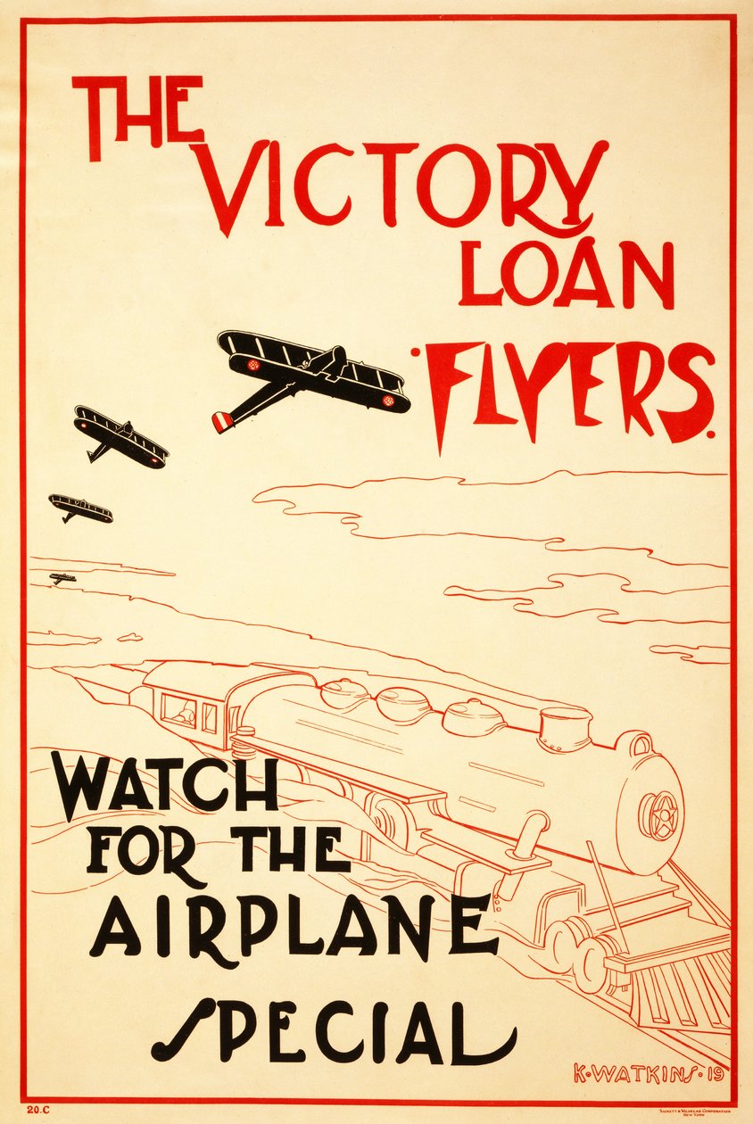 The Victory Loan Flyers, publicado em 1919 de K. Watkins