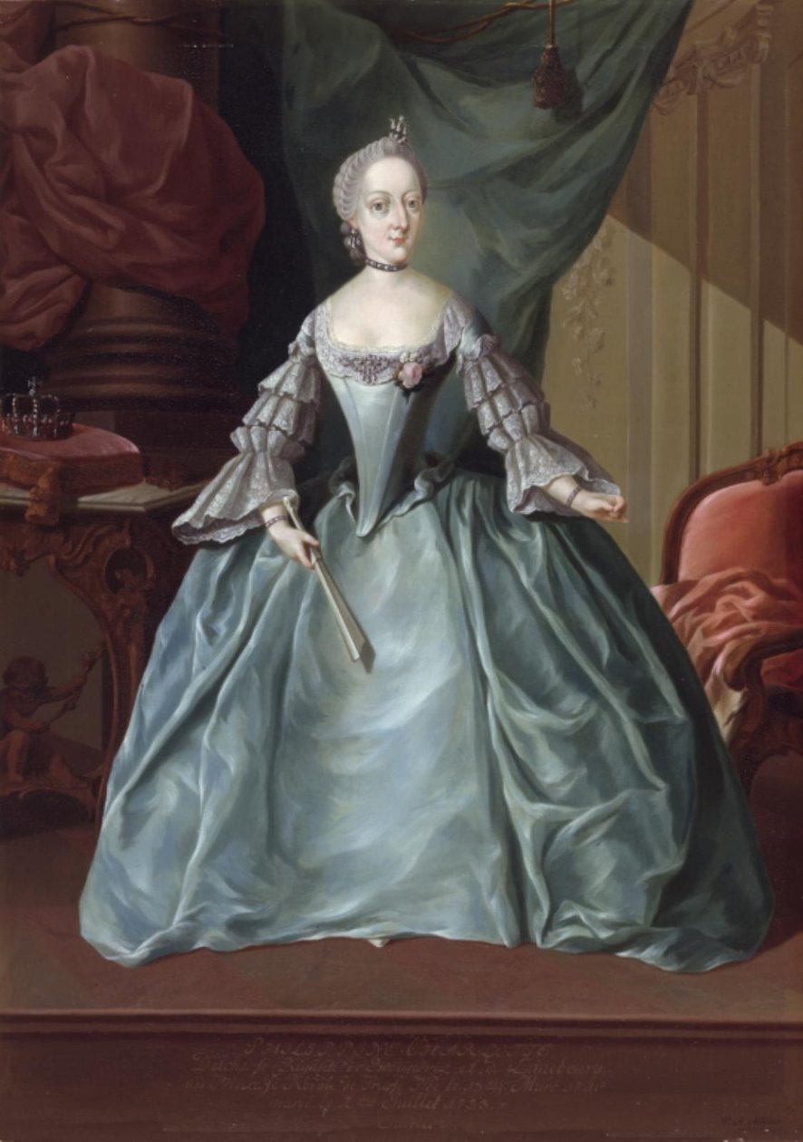 Charlotte filipina, duquesa de Brunswick e Lüneburg, nascida princesa da Prússia de KMS Stroe 27 Z Ubekendt