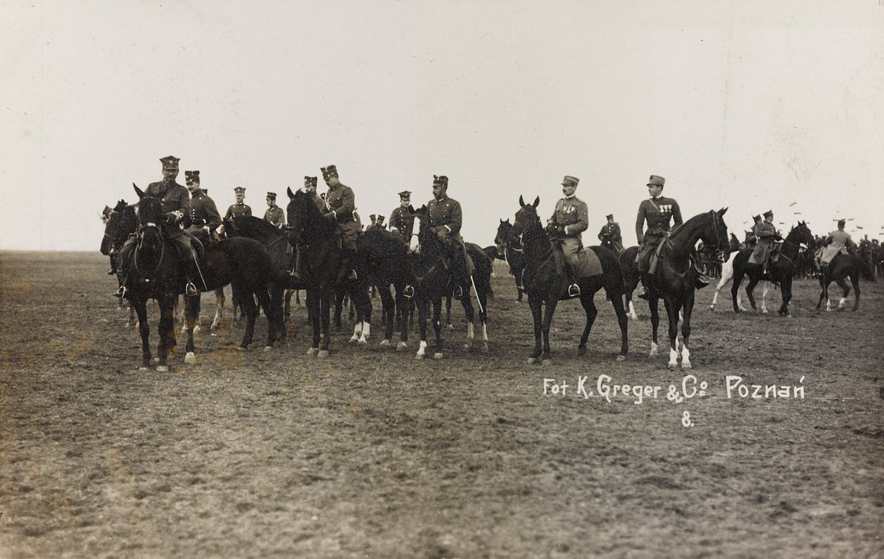 Álbum Jack Bosio - Campanha de Guerra 1917-1920: Missão Militar na Polônia (Varsóvia - Posen) março-abril 1919, uma bateria de cavalo em Posen (Poznan), 03-041919 de K. Greger