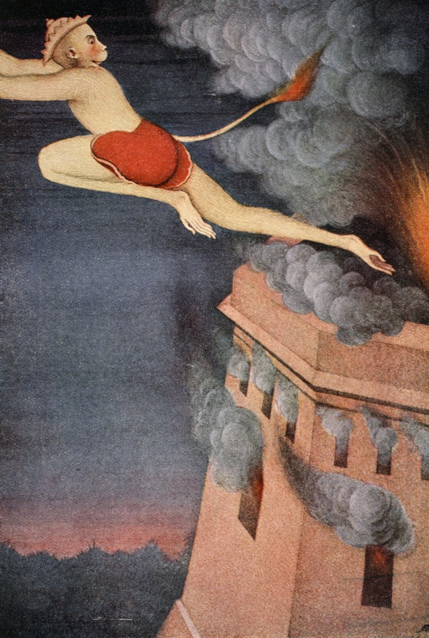 Queima de Lanka, 1913. de K Venkatappa