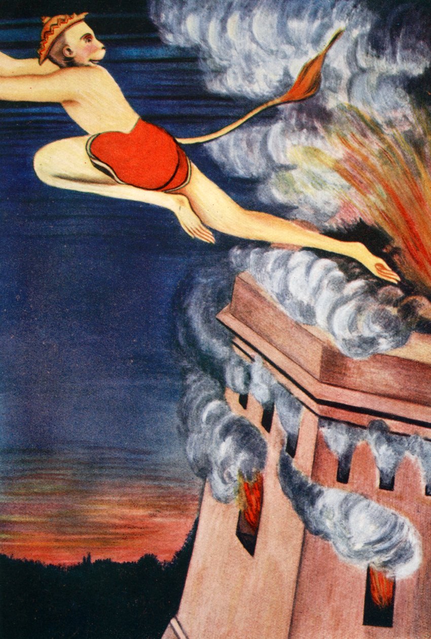 Queimada de Lanka, 1913.   de K Venkatappa