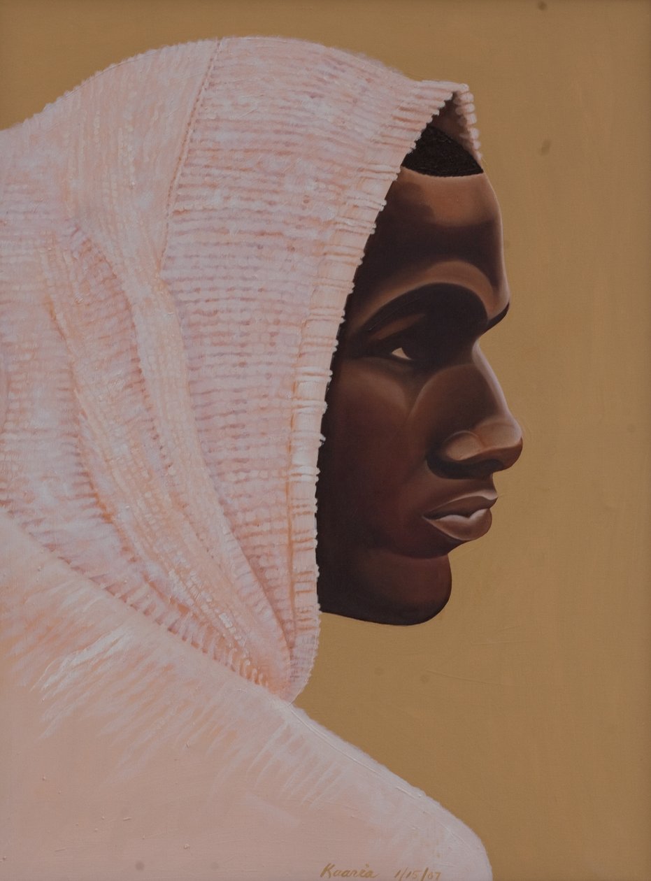 Hood Boy, 2007 (óleo e acrílico sobre tela) de Kaaria Mucherera