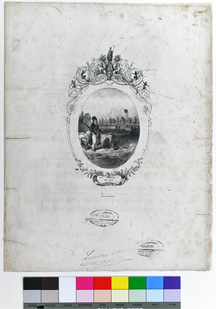 "Les Chemins de Fer", c1840 (litografia sobre papel) de Kaeppelin et Compagnie