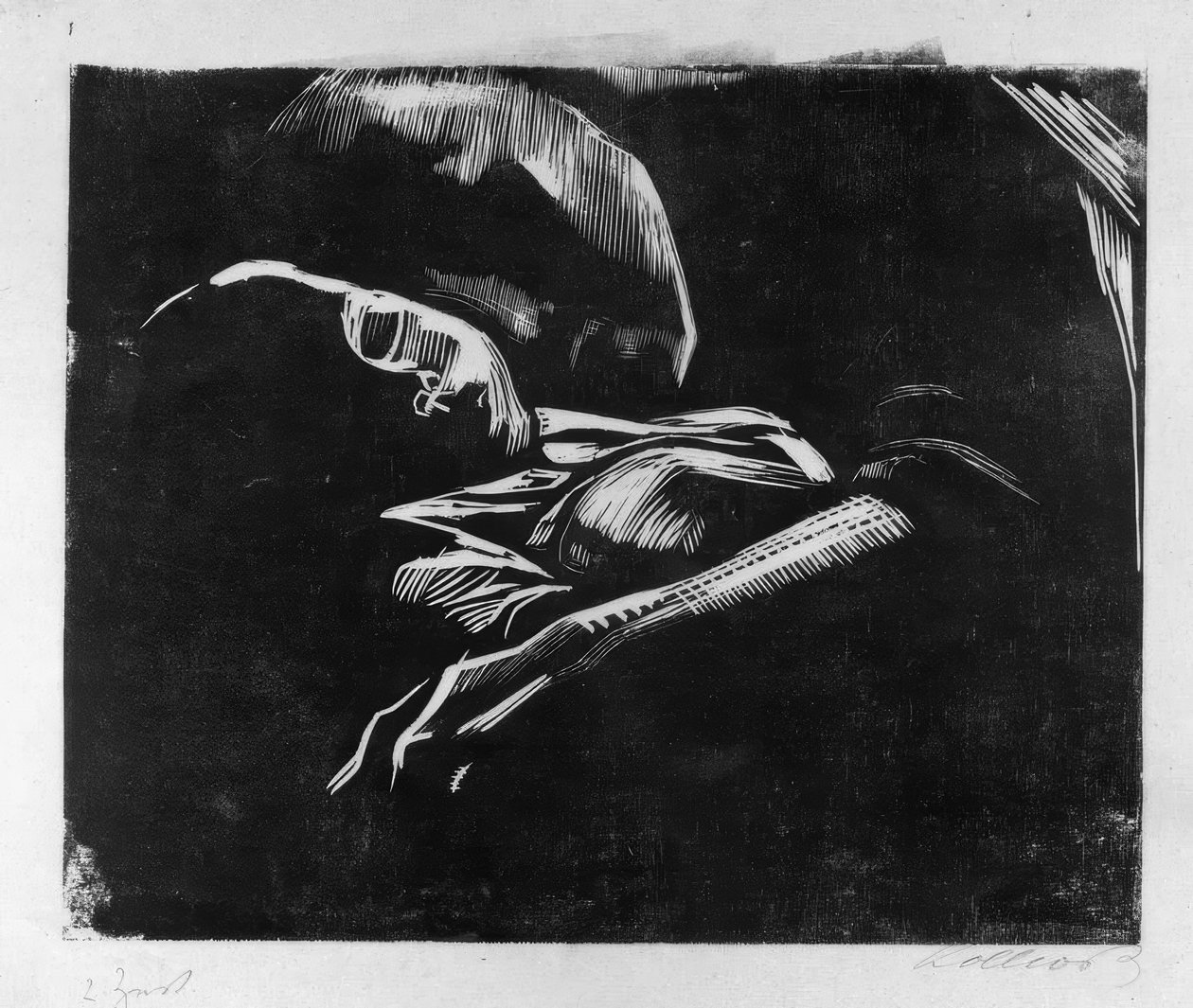 Dormindo com criança de Käthe Kollwitz