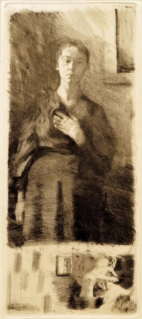 Dois auto-retratos de Käthe Kollwitz