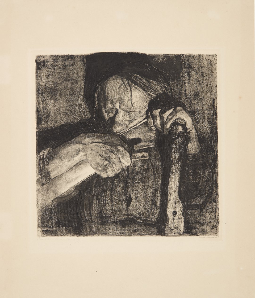 Ao pintar de Käthe Kollwitz