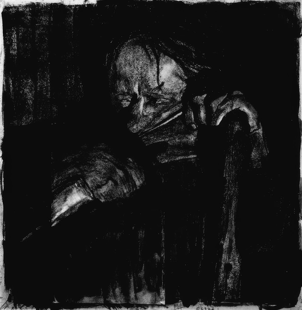 Ao descascar de Käthe Kollwitz