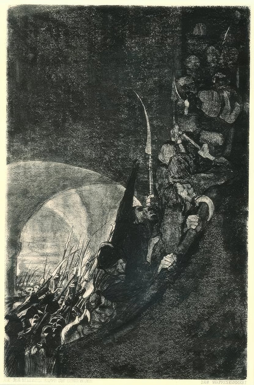 Armamento em um cofre de Käthe Kollwitz