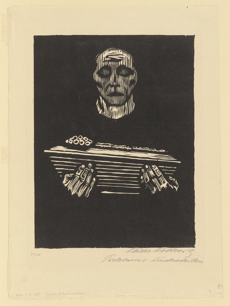 Folha 3 da série «Proletariado» de Käthe Kollwitz