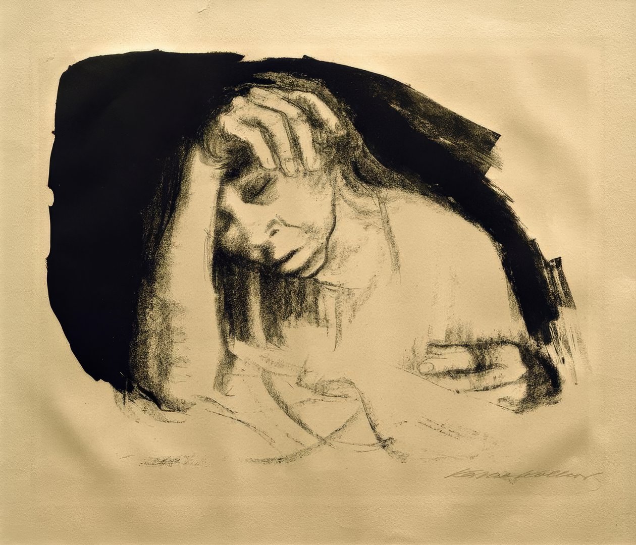 dever de casa de Käthe Kollwitz