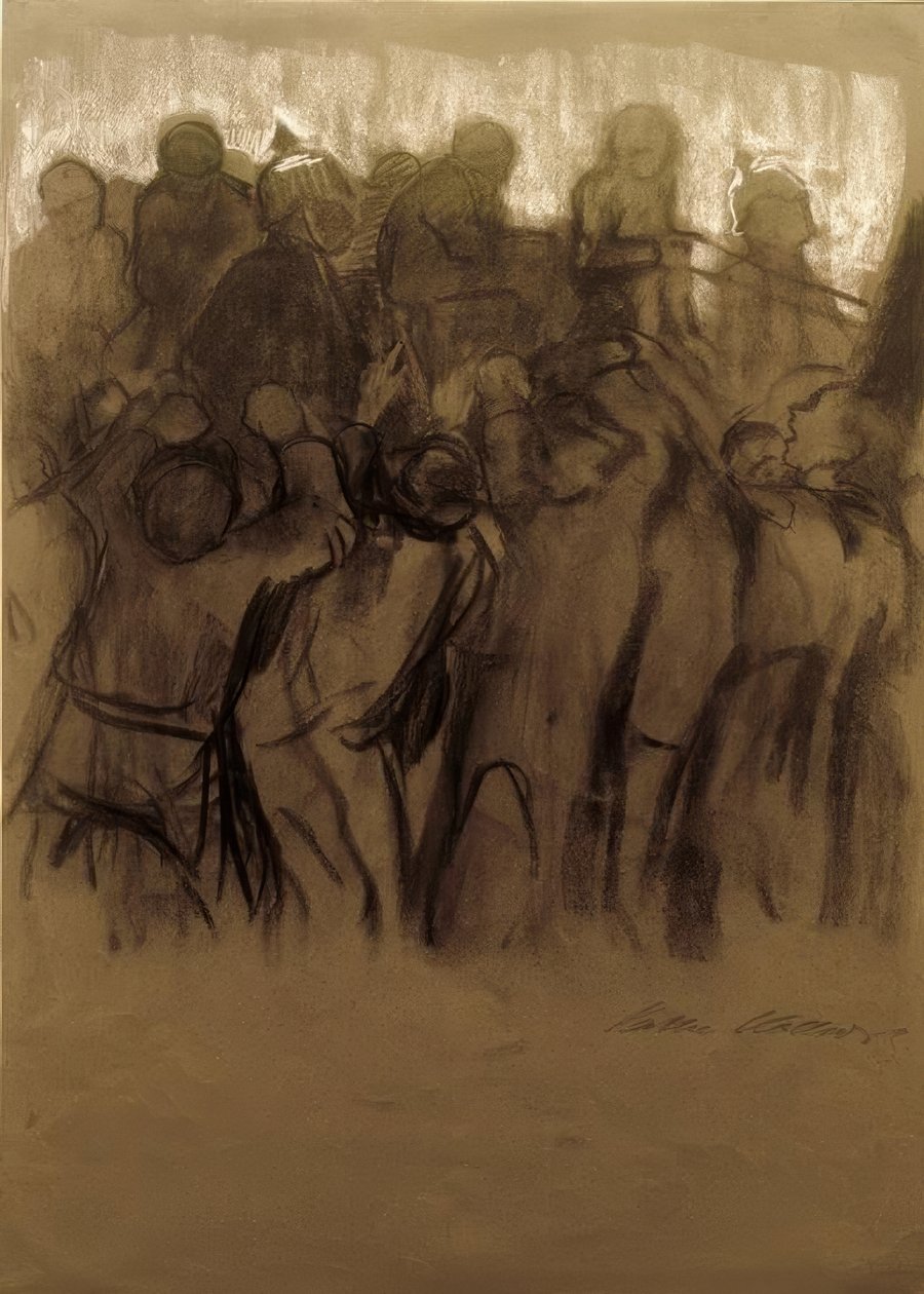 K.Kollwitz, ataque (ataque de carvão) de Käthe Kollwitz