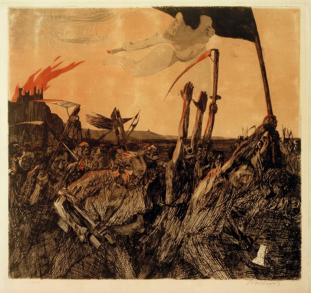Käthe Kollwitz, motim de Käthe Kollwitz
