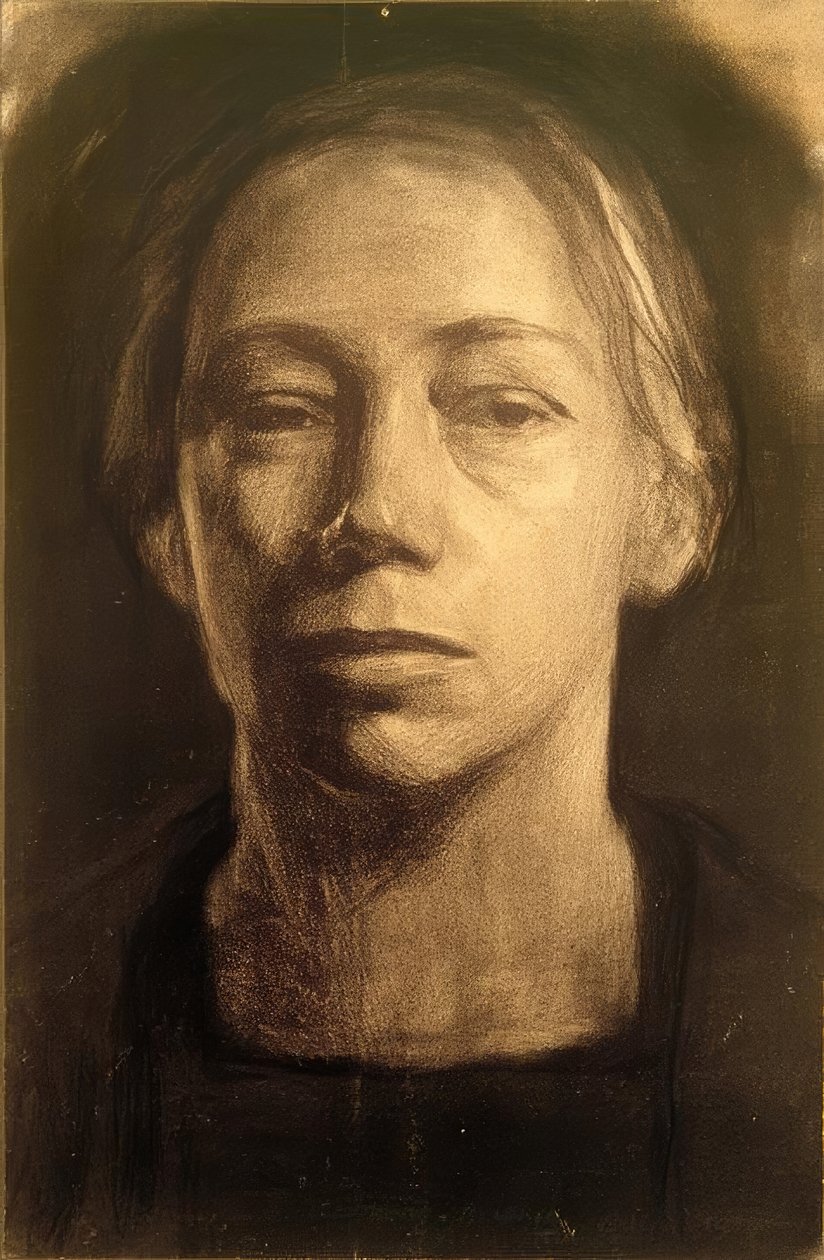 Käthe Kollwitz, auto-retrato 1904 de Käthe Kollwitz