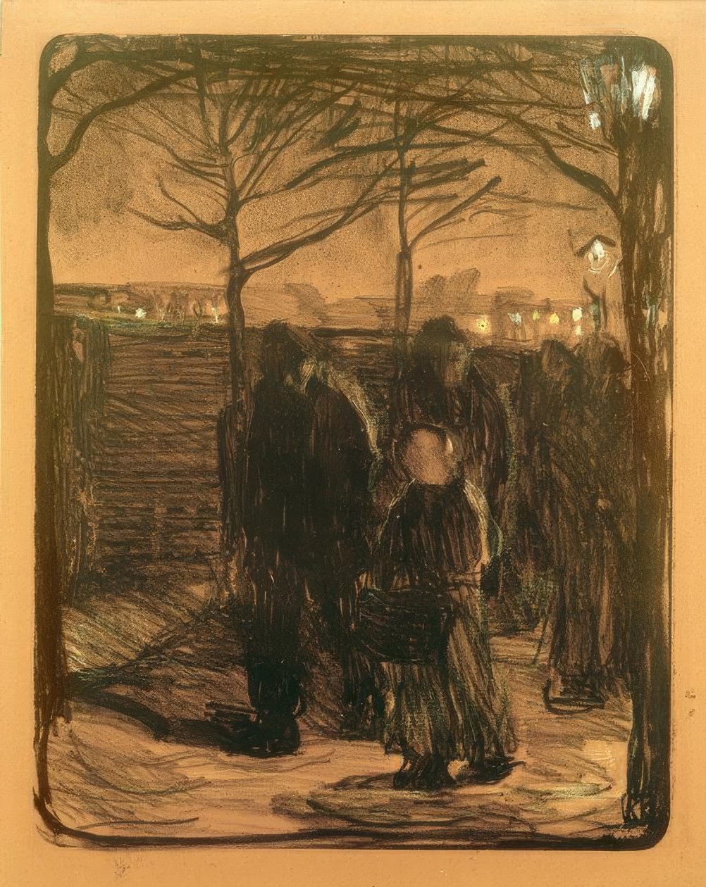 Käthe Kollwitz, subúrbio - 1901 de Käthe Kollwitz