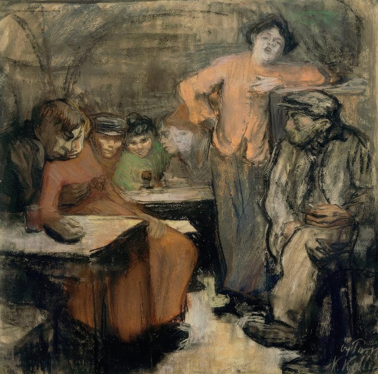 Adega parisiense de Käthe Kollwitz