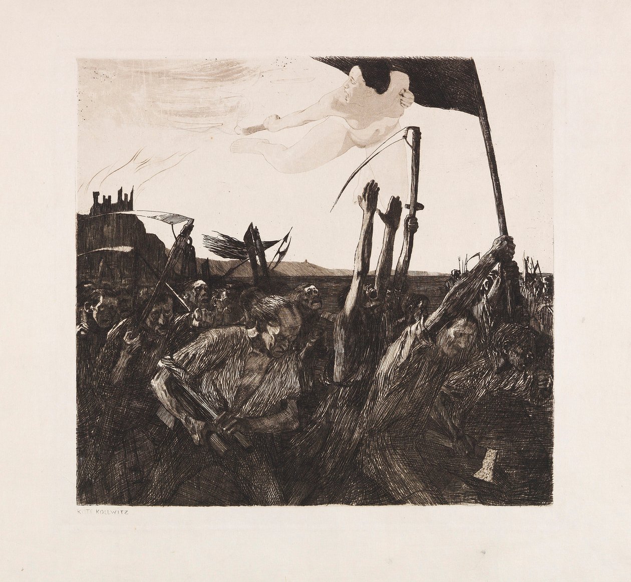 Revolta, 1899. de Käthe Kollwitz