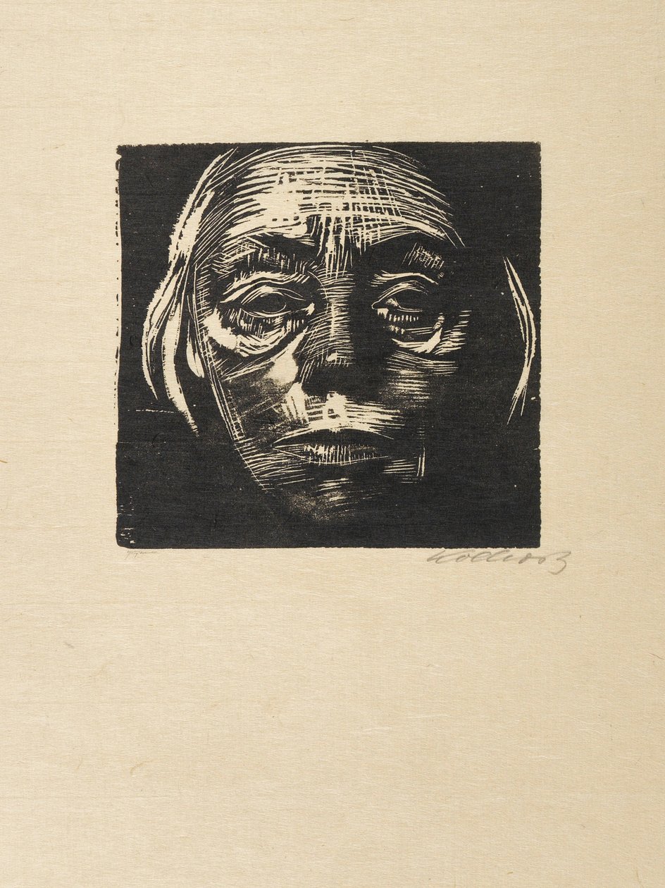 Autorretrato, 1923. de Käthe Kollwitz