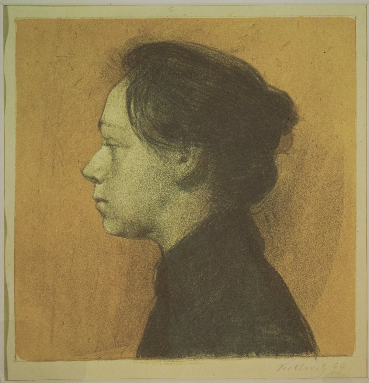 Auto-retrato, 1899 de Käthe Kollwitz