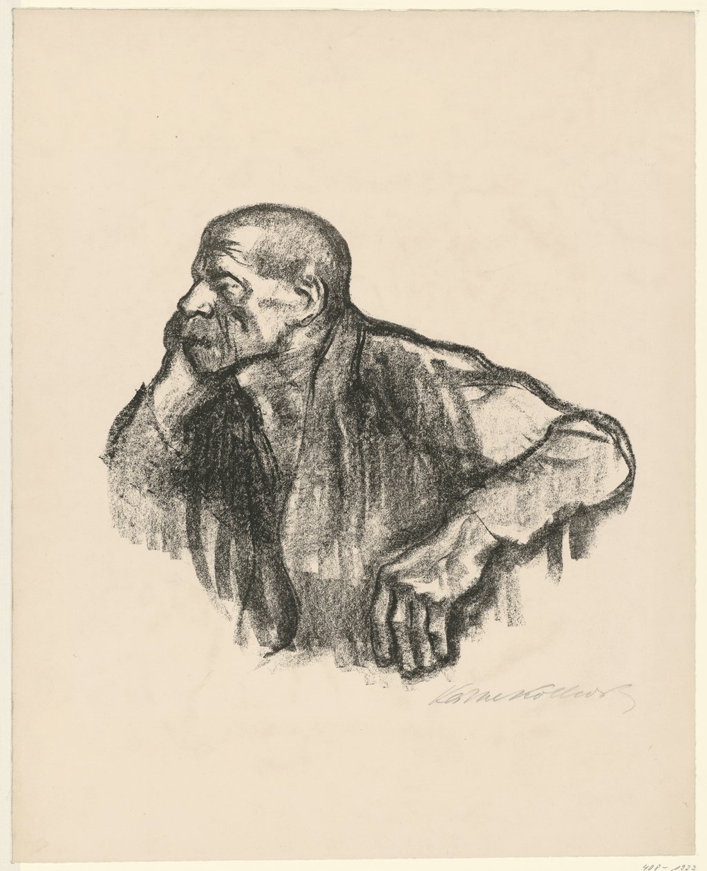 Trabalhador sentado de Käthe Kollwitz