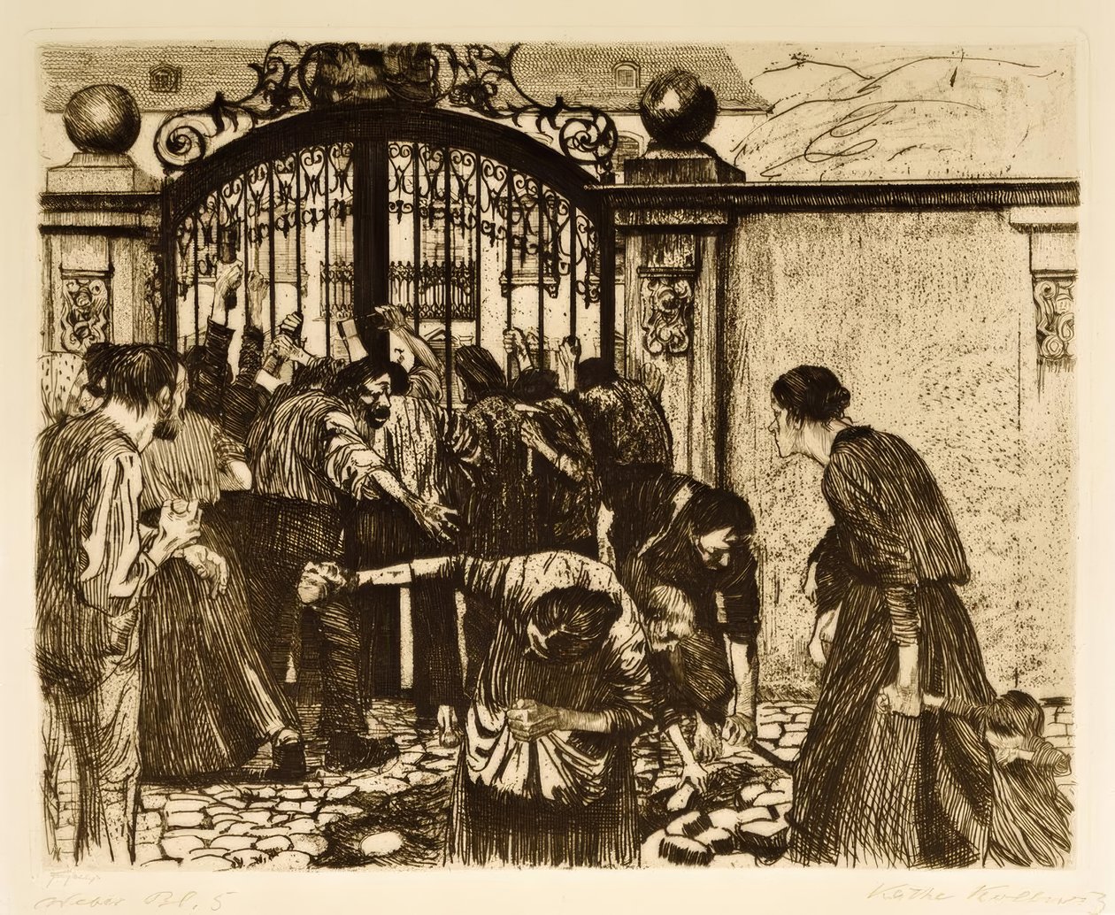 tempestade de Käthe Kollwitz