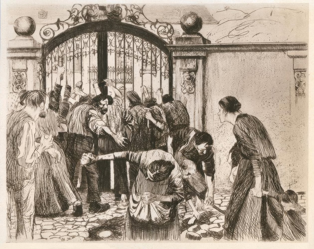 tempestade de Käthe Kollwitz