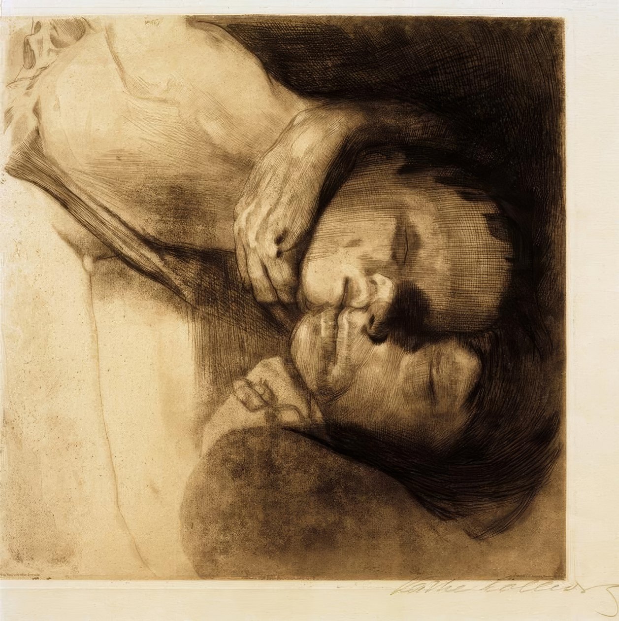 Morte, esposa e filho de Käthe Kollwitz